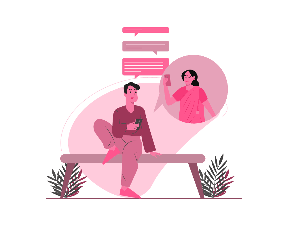 male-and-female-chatting-with-each-other-through-mobile